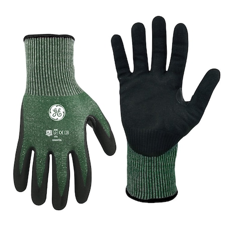 Ge Cut-Resistant Gloves, Cut Level A2 , Micro Foam Nitrile , XL 24 PK GG227XL